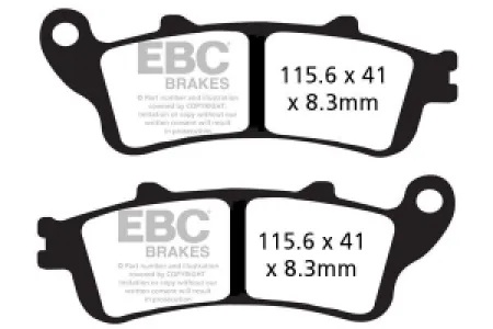 EBC - BRAKE PAD VEE SEMISNTRD  - 17211975