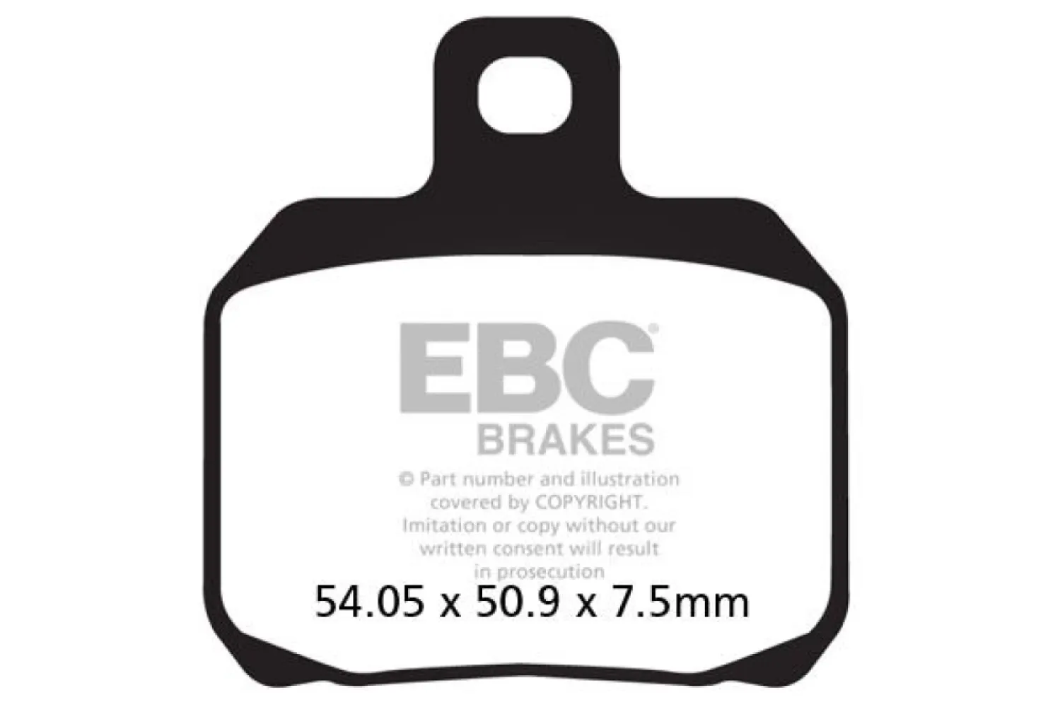 EBC - BRAKE PAD VEE SEMISNTRD  - 17211976