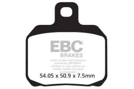 EBC - BRAKE PAD VEE SEMISNTRD  - 17211976