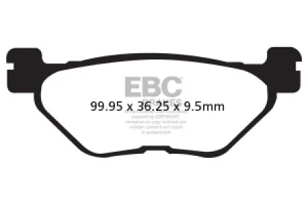 EBC - BRAKE PAD VEE SEMISNTRD  - 17211977