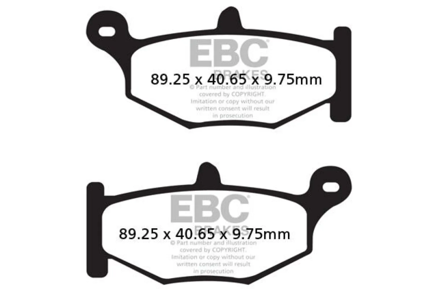 EBC - BRAKE PAD VEE SEMISNTRD - 17211980