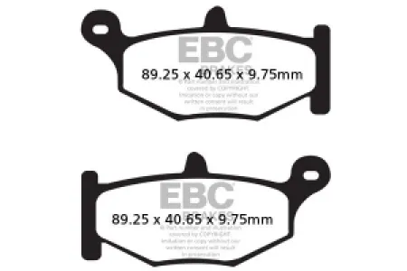 EBC - BRAKE PAD VEE SEMISNTRD - 17211980