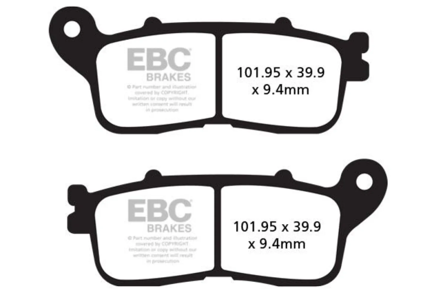 EBC - BRAKE PAD SINTERED HH - 17211986