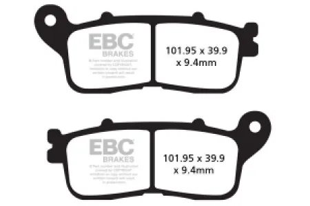 EBC - BRAKE PAD SINTERED HH - 17211986