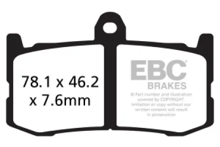 EBC - BRAKE PAD GPFA SINTER RACE - 17211990