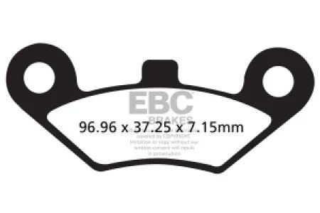 EBC - BRAKE PAD SINT R SERIES - 17212236