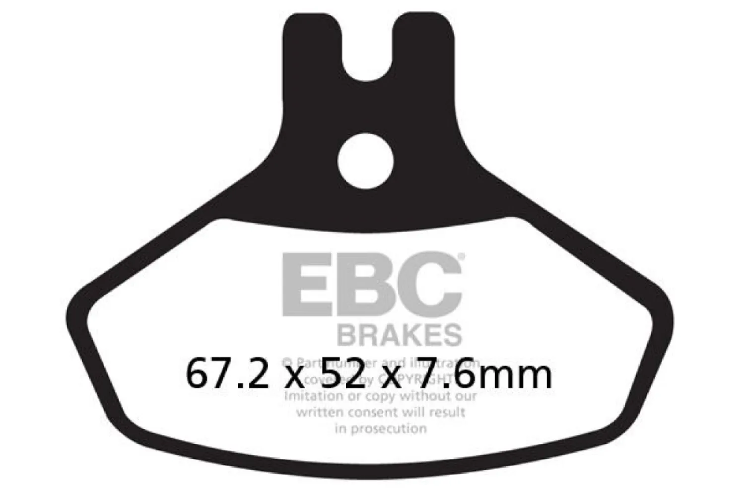 EBC - BRAKE PAD SINT R SERIES - 17212237