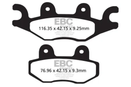 EBC - BRAKE PAD SINT R SERIES - 17212240