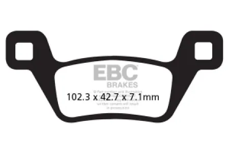 EBC - BRAKE PAD SINT R SERIES - 17212241