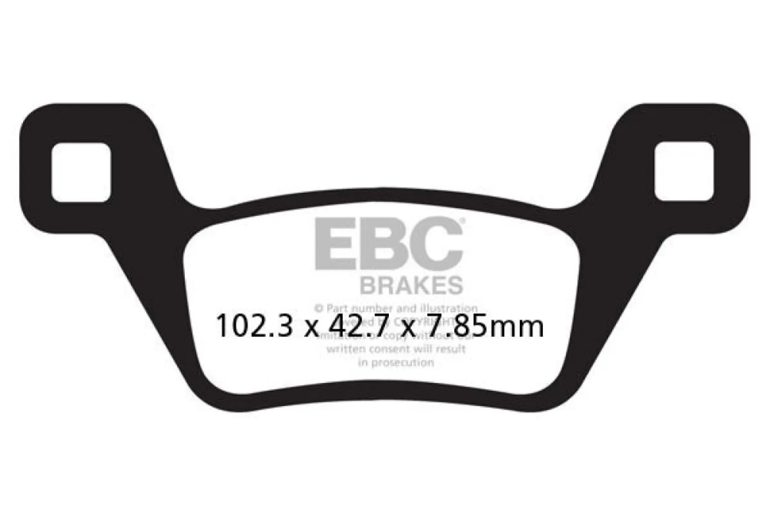 EBC - BRAKE PAD SINT R SERIES - 17212242
