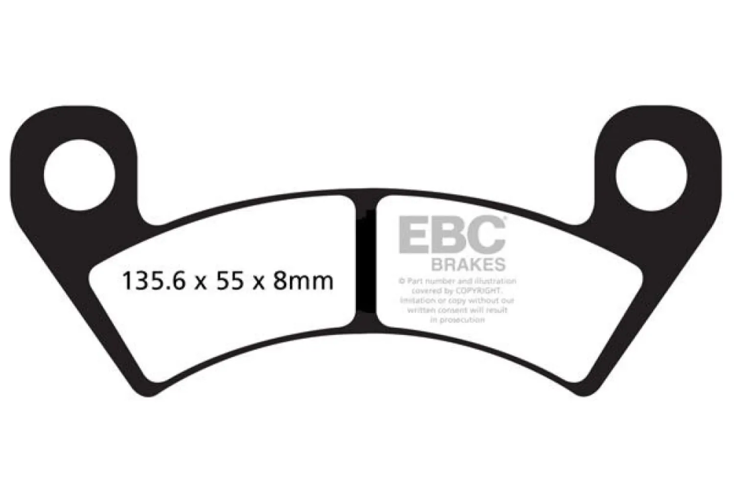 EBC - BRAKE PAD SINT R SERIES - 17212244