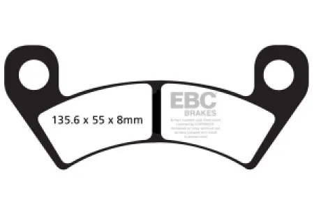 EBC - BRAKE PAD SINT R SERIES - 17212244