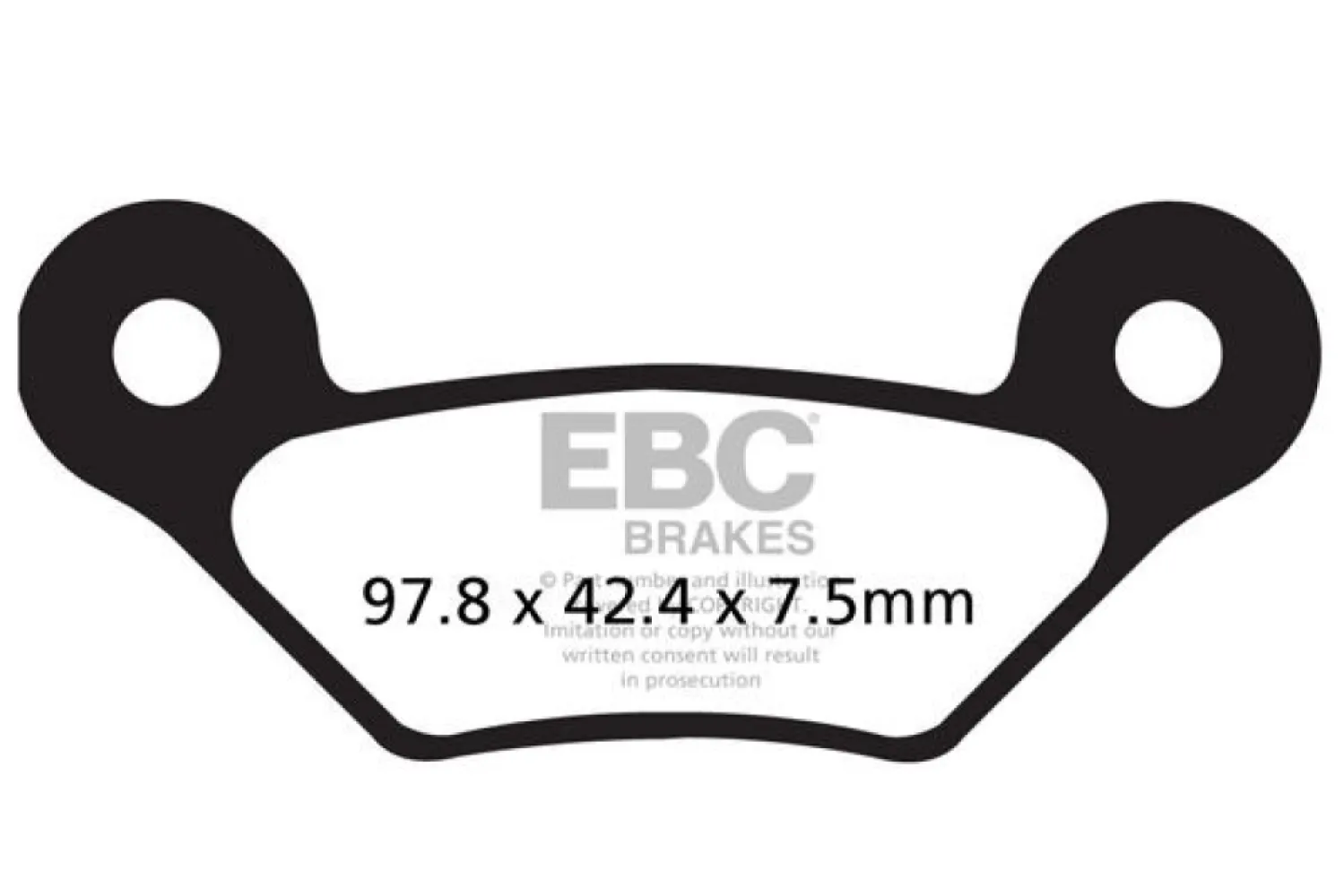 EBC - BRAKE PAD SINT R SERIES - 17212243