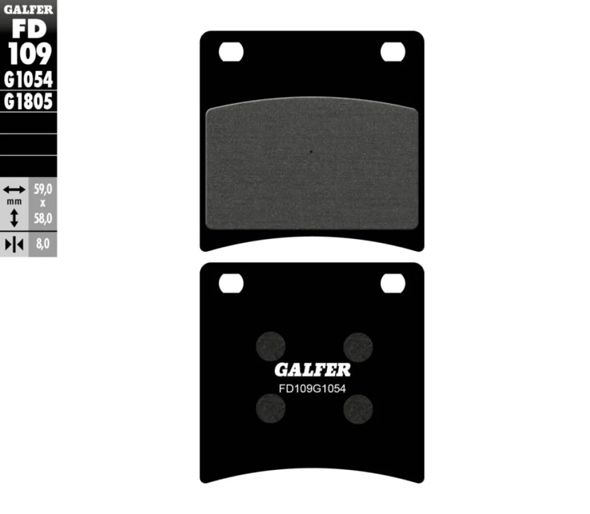 GALFER - BRAKE PAD SEMI METAL - 17212359