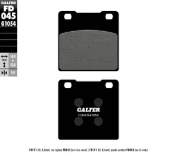 GALFER - BRAKE PAD SEMI METAL - 17212385