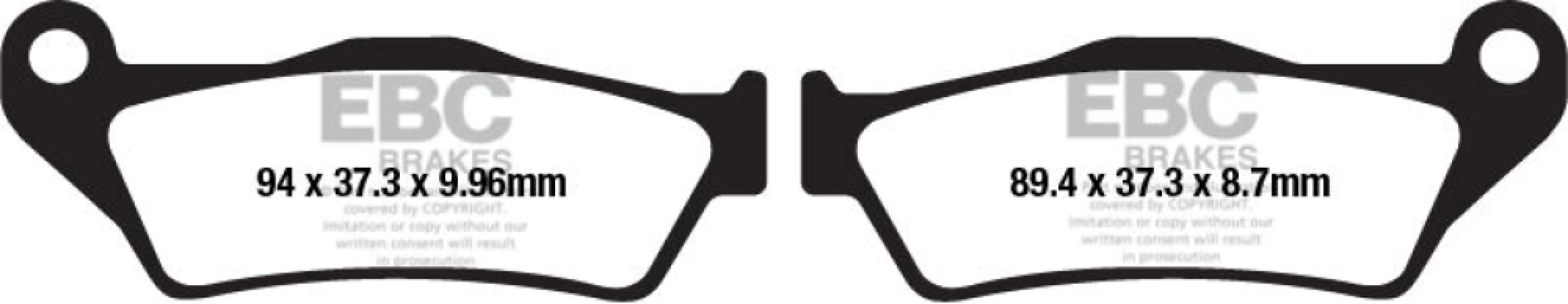 EBC - BRAKE PAD SINTERED HH - 17212425