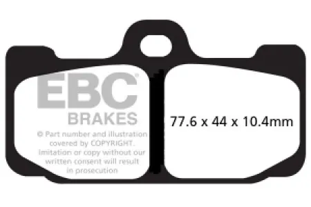 EBC - BRAKE PAD GPFA SINTER RACE - 17212549
