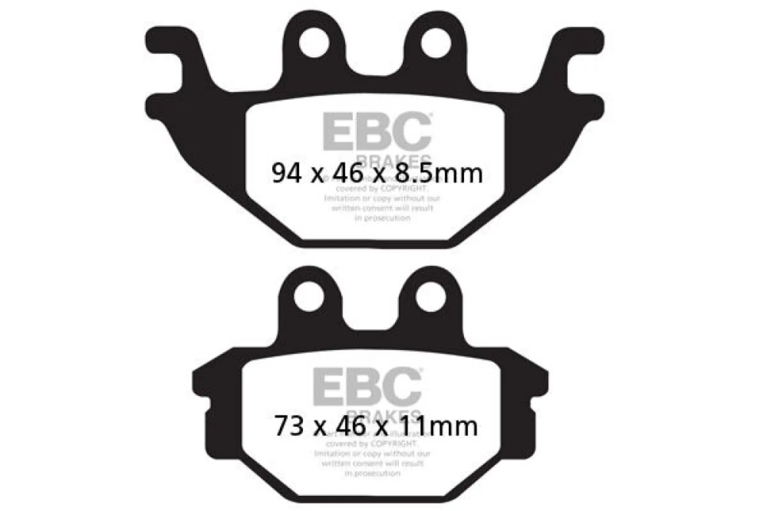 EBC - BRAKE PAD SINTERED HH - 17212796