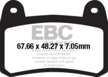 EBC - BRAKE PAD SINTERED HH - 17212797
