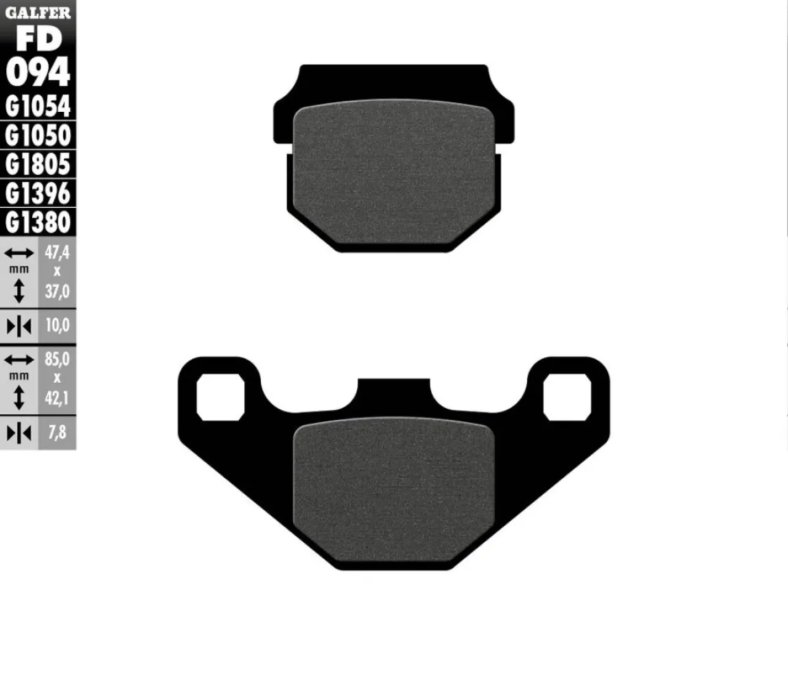GALFER - BRAKE PAD SEMI METAL - 17213540