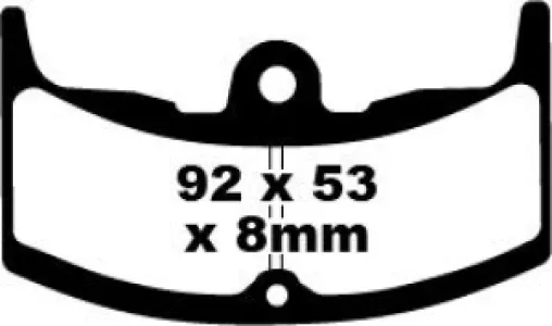 EBC - BRAKE PAD FA SER ORGANIC - 17220216