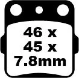 EBC - BRAKE PAD CARBON TT DIRT - 17220220