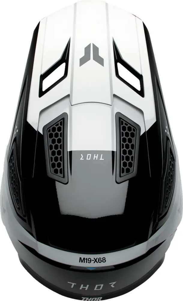 THOR - HELMET FLEET STORM BK/WH MD - 01108912