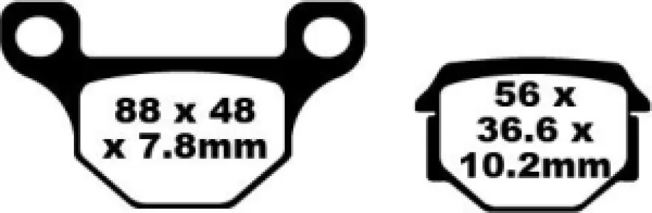 EBC - BRAKE PAD FA SER ORGANIC - 17220227