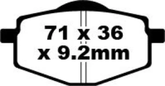 EBC - BRAKE PAD FA SER ORGANIC - 17220232