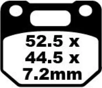 EBC - BRAKE PAD FA SER ORGANIC - 17220236