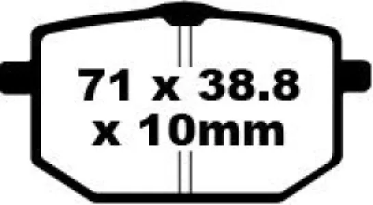EBC - BRAKE PAD FA SER ORGANIC - 17220238