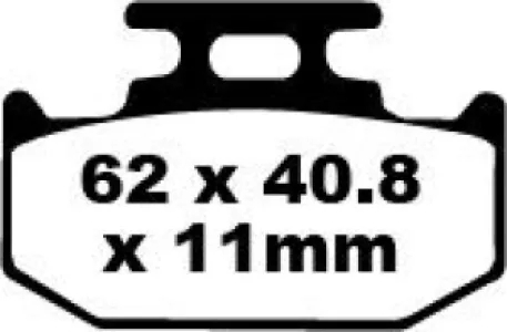 EBC - BRAKE PAD CARBON TT DIRT - 17220249