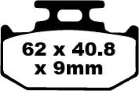 EBC - BRAKE PAD CARBON TT DIRT - 17220250