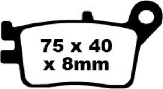 EBC - BRAKE PAD FA SER ORGANIC - 17220251