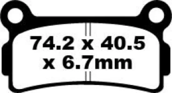 EBC - BRAKE PAD FA SER ORGANIC - 17220256