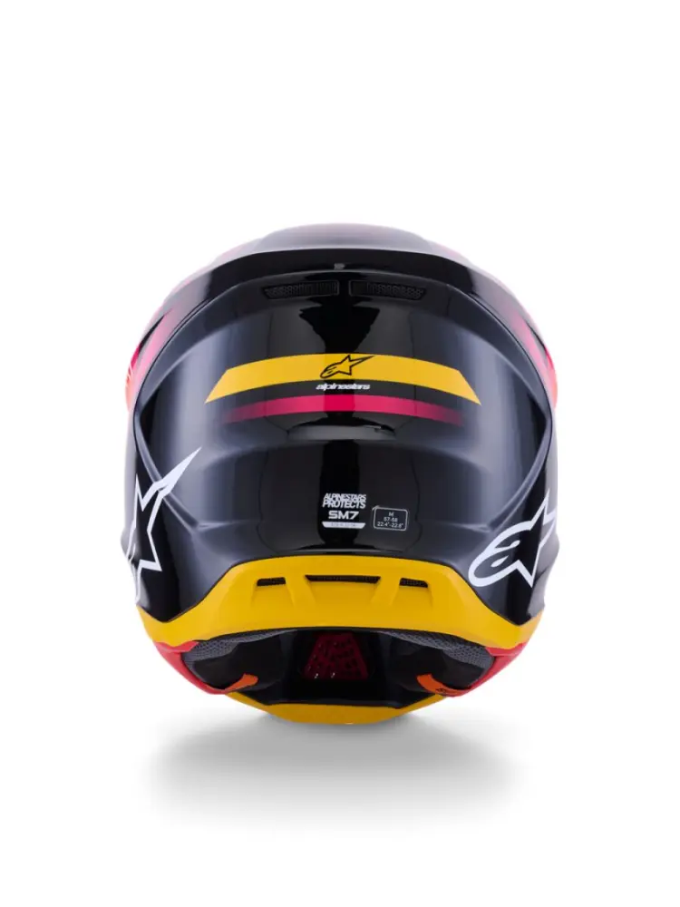 ALPINESTARS(MX) - HELMET SM7 RISE BLK/YL/PINK M - 01109059