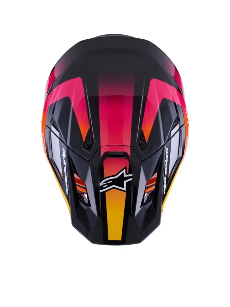 ALPINESTARS(MX) - HELMET SM7 RISE BLK/YL/PINK XL - 01109061