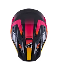 ALPINESTARS(MX) - HELMET SM7 RISE BLK/YL/PINK XL - 01109061