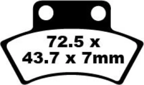 EBC - BRAKE PAD CARBON TT DIRT - 17220268