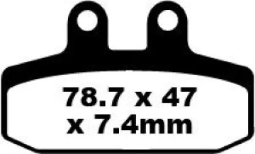 EBC - BRAKE PAD FA SER ORGANIC - 17220269