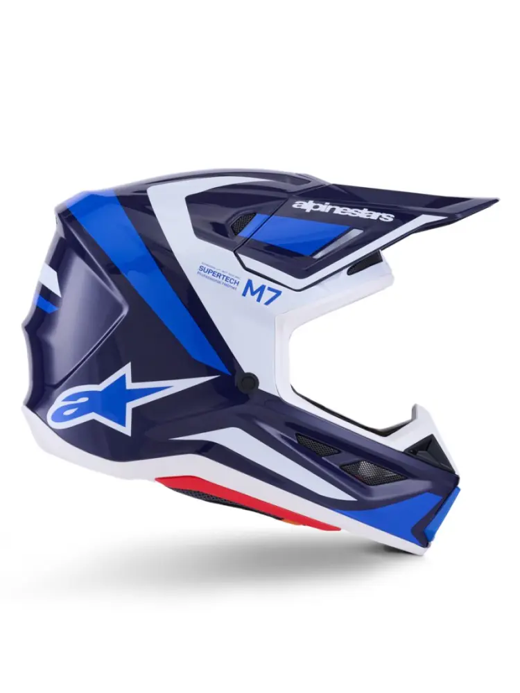 ALPINESTARS(MX) - HELMET SM7 RISE BLUE/WHITE L - 01109072