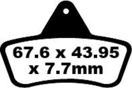 EBC - BRAKE PAD CARBON TT DIRT - 17220272