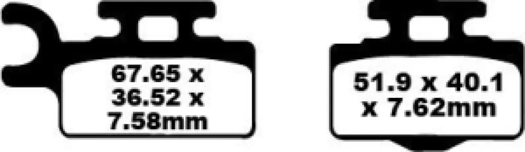 EBC - BRAKE PAD CARBON TT DIRT - 17220273