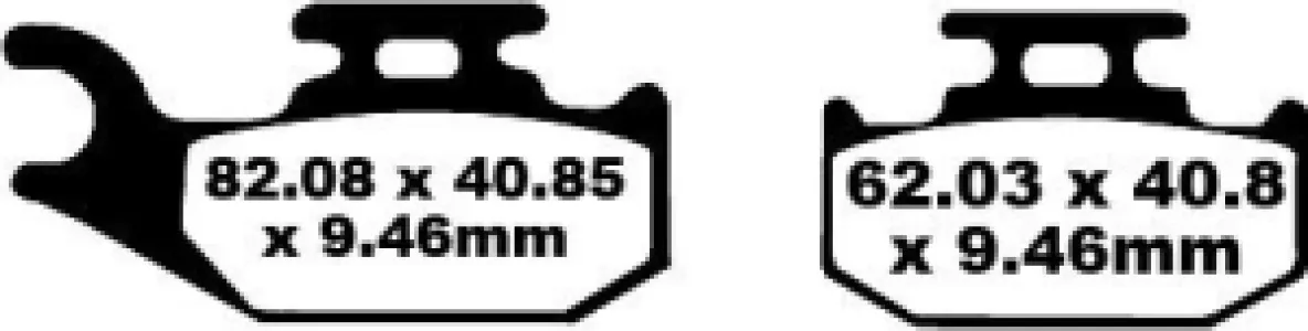 EBC - BRAKE PAD CARBON TT DIRT - 17220275