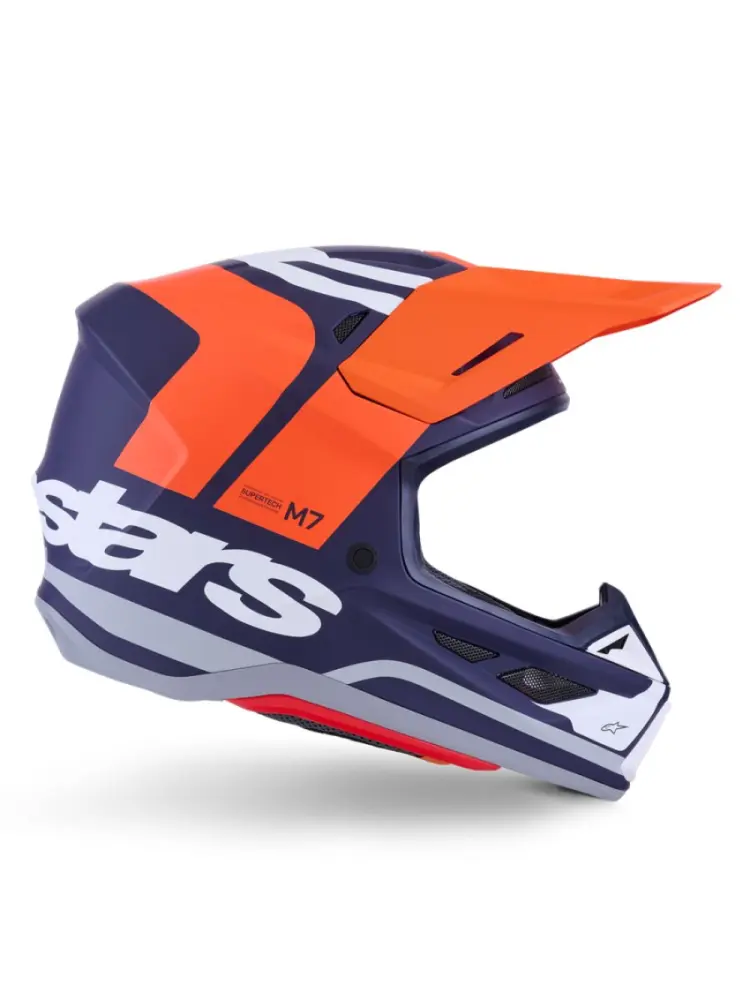 ALPINESTARS(MX) - HELMET SM7 CORE ORAN/BLUE 2X - 01109086