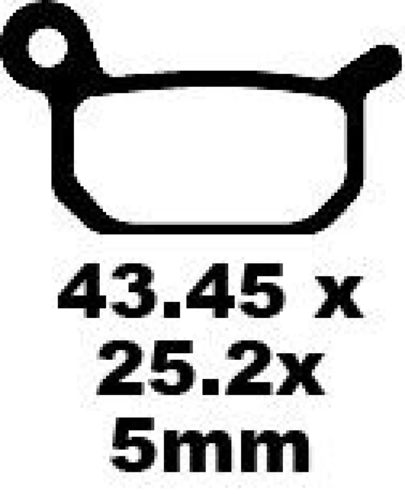 EBC - BRAKE PAD CARBON TT DIRT - 17220278