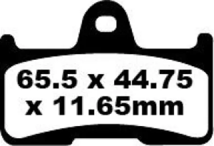 EBC - BRAKE PAD CARBON TT DIRT - 17220281