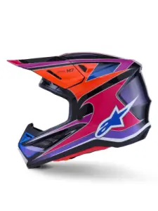 ALPINESTARS(MX) - HELMET SM7 FUSE BLU/PU/PINK S - 01109094