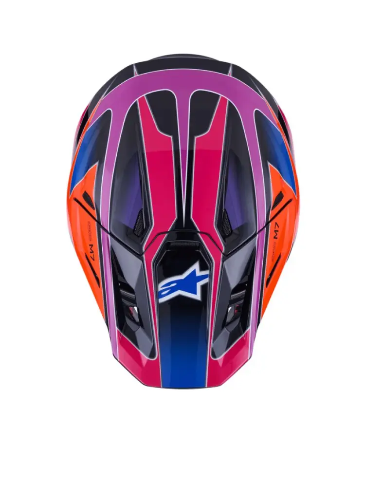 ALPINESTARS(MX) - HELMET SM7 FUSE BLU/PU/PINK S - 01109094