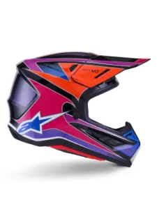 ALPINESTARS(MX) - HELMET SM7 FUSE BLU/PU/PINK S - 01109094